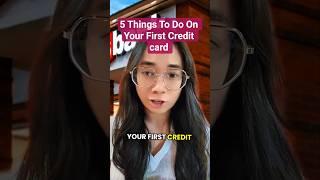 5 Things To Do On Your First Credit card #creditrepair #creditscore #creditcards #personalfinance