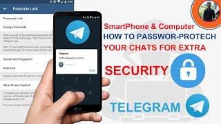 How To Create Password-Protect Chat On Telegram | How To Set Passcode Lock Telegram App.