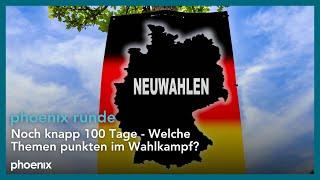 phoenix runde: Noch knapp 100 Tage - Welche Themen punkten im Wahlkampf?