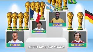 All FIFA World Cup Winners Comparison | 1930-2026