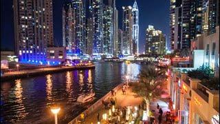 Full 7km walk way Cycle view Dubai Marina