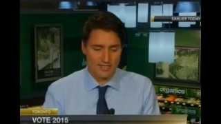 Trudeau Stumbles talking about the Middle Class