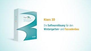 Software für den Wintergarten- & Fassadenbau - Klaes 3D | Aluminum [DE]