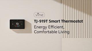 Vine TJ-919T Smart Thermostat is a stunning visual display of comfort and convenience