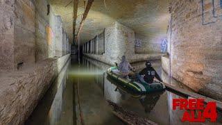 Rafting under Minneapolis in Abandoned Tunnels