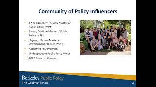 Virtual Info Session for the Goldman School of Public Policy