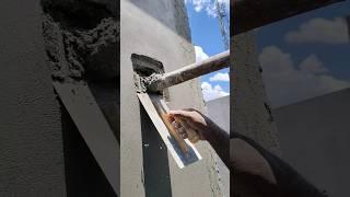 Plastering techniques  #shorts #shortsfeed #contruction #wallplaster #satisfying #plaster