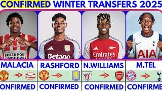 ALL THE LATEST CONFIRMED TRANSFER NEWS  TRANSFERS WINTER 2025|Rashford️ Malacia️ Nico Williams️