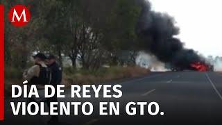 Violencia en Guanajuato: tres policías heridos, ocho civiles abatidos, y bloqueos en carreteras