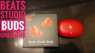 BEATS RED STUDIO EARBUDS UNBOXING #beats #beatsearbuds #earbuds #beatsheadphones