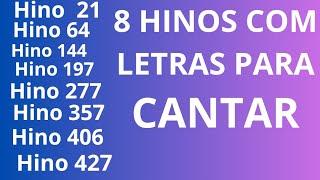 8 hinos ccb cantados com letras (para cantar) #hinosccbcantados