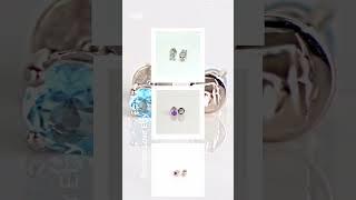 Gemstone Stud earrings https://simsamlove.etsy.com #silver #handmade #silverjewelry #jewelry