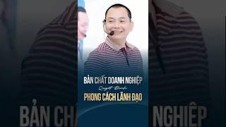 Bản chất doanh nghiệp quyết định phong cách lãnh đạo. #benhviendoanhnghiepcvg #tuvancochekhoan