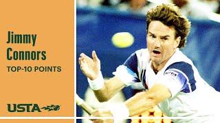 Jimmy Connors | Top-10 Points | US Open