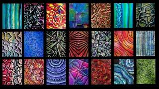 64 ABSTRACT PAINTINGS in Acrylics - Photo SLIDESHOW of Abstract Art by @StudioSilverCreek