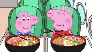 Peppa Pig mukbang ramen #asmr #mukbang #peppapig