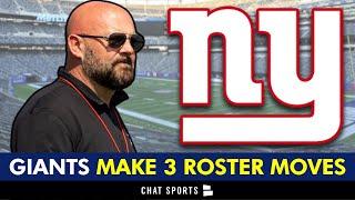  New York Giants Make 3 Roster Moves | Giants News