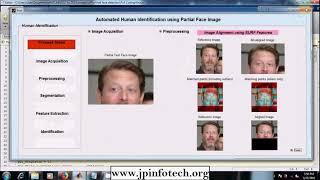 Automated human identification using partial face image | Matlab Image processing Final Year Project