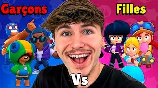 5 GARÇONS VS 5 FILLES SUR BRAWL STARS !! (Qui Gagne?)