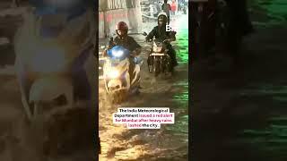The Worli underground metro station in Mumbai was flooded after heavy rain lashed the city.