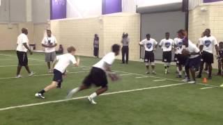 Youth Football Defensive Back Drill