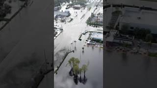 Hurricane Milton river flooding in new port Richey FL. #milton #hurricane #flood #shorts