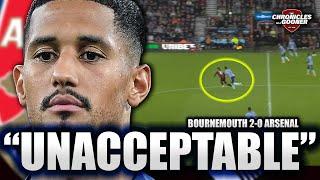 BOURNEMOUTH 2-0 ARSENAL: An UNACCEPTABLE performance! Saliba SENT OFF!