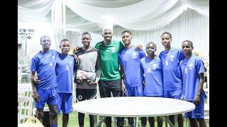 Kenneth Omeruo visits Mees Palace Football Academy