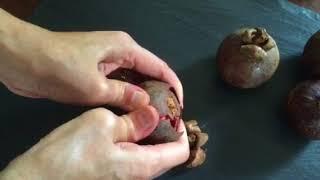 How to open a mangosteen