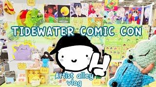 MY BEST  CON SO FAR!!   Tidewater Comic Con 2024   // artist alley vlog