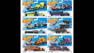 Hot Wheels Super Hauling Rig and Car 2025 Mix 1 Case of 6