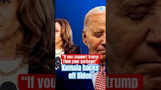 Harris Distances From Biden’s ‘Garbage’ Comment Amid Party Frustration #shorts