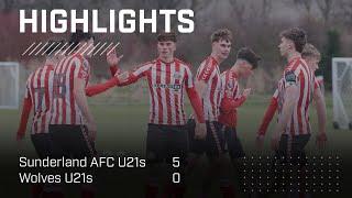 Five Star Performance From Young Black Cats | Sunderland AFC U21s 5 - 0 Wolves U21s | PL2 Highlights