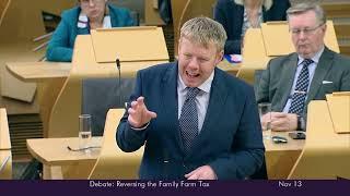 Scottish Conservative and Unionist Party Debate: Reversing the Family Farm Tax - 13 November 2024