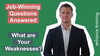 What are your weaknesses? Interview Question Answered