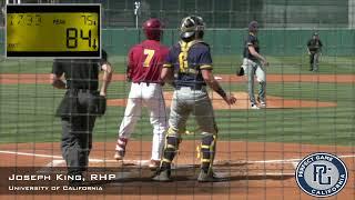 Joseph King Prospect Video, RHP, University of California