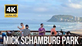 Mick Schamburg Park Lookout || Burleigh Beach to Miami Oceanway Walk • 4K HDR