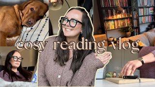 Cosy reading vlog ️ | Cooking, reading sprints, bookish chats + BLOOPERS! #cosyvlog  #readingvlog