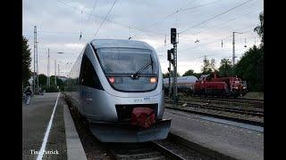 Zugverkehr in Döbeln HBf am 25.09.2024 - eine Runde mit dem Gas macht Spaß