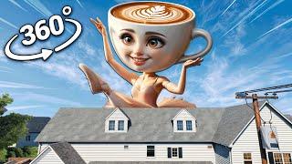 Ballerina Cappuccina Appear In Town | 360° VR Animation