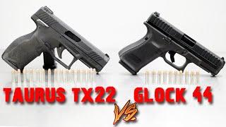 Glock 44 vs Taurus TX22