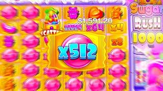 NEW SUGAR RUSH 1000 SLOT ALMOST MAX! | Stake