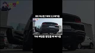 7세대 포드 머스탱 2.3 배기음 5.0 부럽지 않은...?!