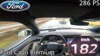 2024 Ford Capri Extended Range (286 PS) POV Testdrive AUTOBAHN Beschleunigung & Topspeed