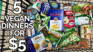 $5 DINNERS: Cheap VEGAN Meals In Under 15 Minutes!