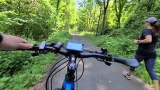 Scenic Rail Trail Ride on NCM Moscow Plus E-Bike | Outdoor Cycling Adventure