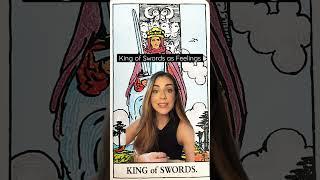 Tarot Cards as Feelings: King of Swords #shorts #tarotcardmeaning #howdotheyfeel