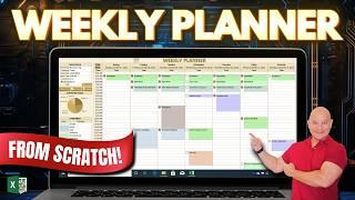 This Weekly Planner Uses The New Excel Checkbox Feature + Free Download