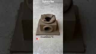 mitti ka chulha beautiful village life clay mud stove making new chulha design chulha making at home