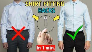 5 AMAZING Shirt Fitting Hacks Every STYLISH Guy Should Know(BEST)| Shirt Hacks Men | Style Saiyan